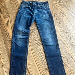 American Eagle Outfitters Dark Blue Skinny Jeans